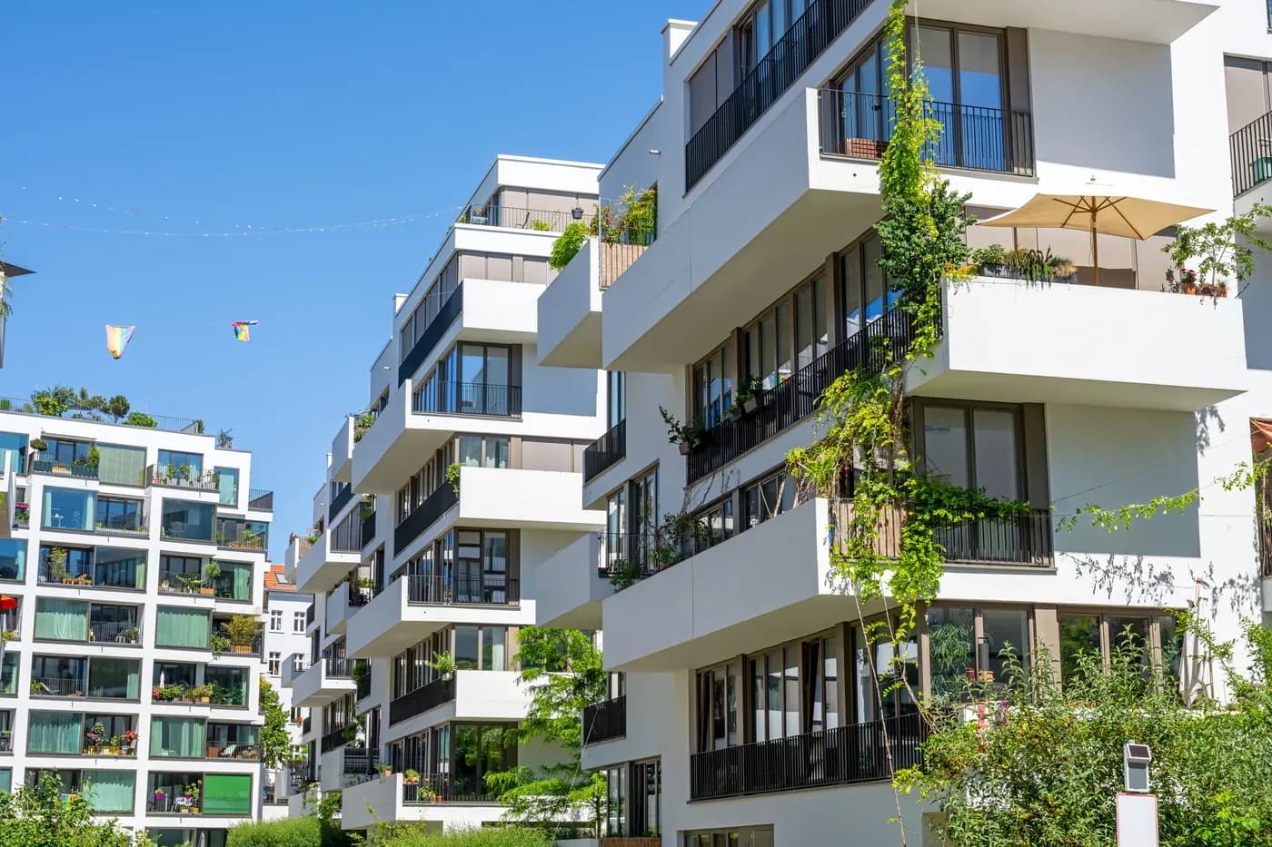 Moderne Wohngebäude in Berlin
